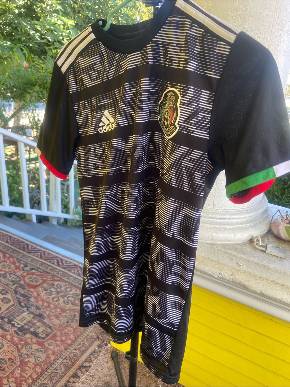adidas Mexico Away World Cup Jersey Black & White Small
